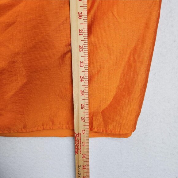 Eloquii Dress Womens 16 Orange Halter Mini Lined Tencel Blend Summer Party NEW - Picture 6 of 11
